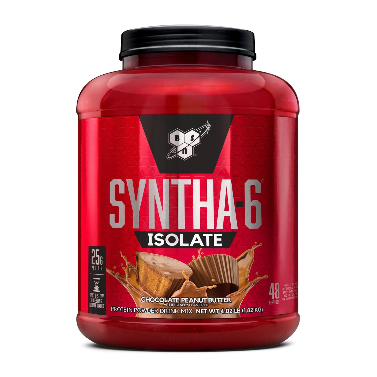 BSN SYNTHA-6 Isolate Protein Powder, Peanut Butter Protein Powder with Whey Protein