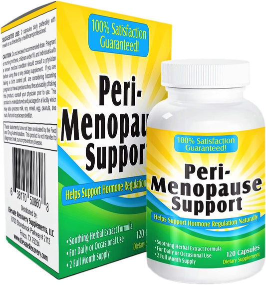 2-Month Perimenopause Support Supplement (All-in-1) Herbal Extract Relief Formula with 12 Active Ingredients