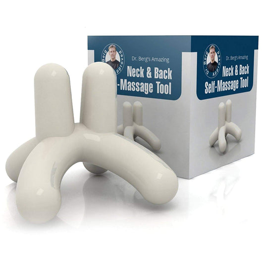 Dr. Berg’s Self-Massage Tool, Best for Back Pain Relief, Handheld Neck and Lower Back