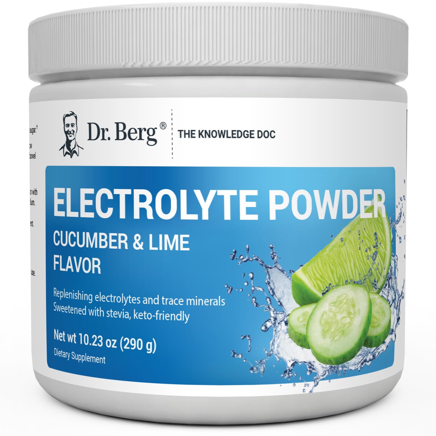 Dr. Berg Hydration Keto Electrolyte Powder - Enhanced w/ 1,000mg of Potassium & Real 