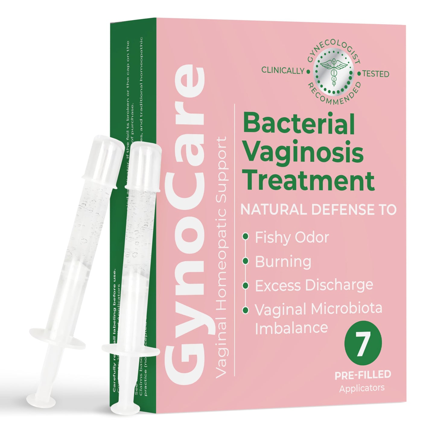 Bacterial Vaginosis Treatment - Natural Vaginal Prefilled Homeopathic Applicators for Odor,