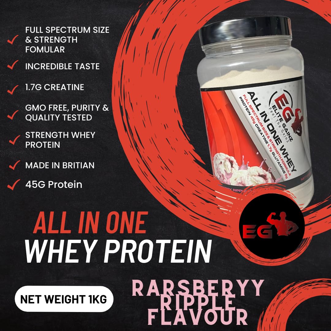 All in One Whey Fuel Your Strength All-in-One Muscle Builder Whey Protein Shake, with 45g Protein