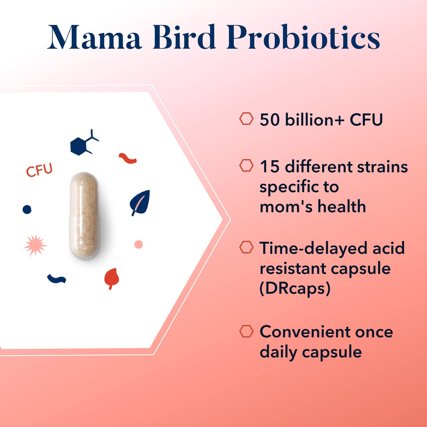 Best Nest Wellness Mama Bird Probiotics for Prenatal, Postnatal, Fertility, Women Digestive