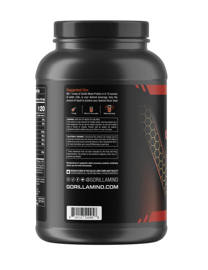 Gorilla Mode Premium Whey Protein - Cinnamon Churro / 25 Grams of Whey Protein Isolate