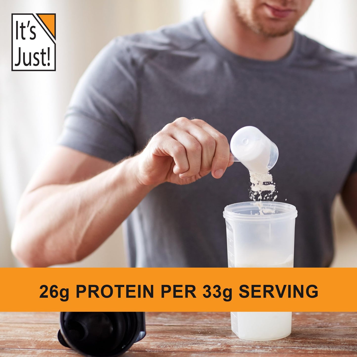 It's Just! - 100% Whey Protein Concentrate, Made in USA, Premium WPC-80, No Added