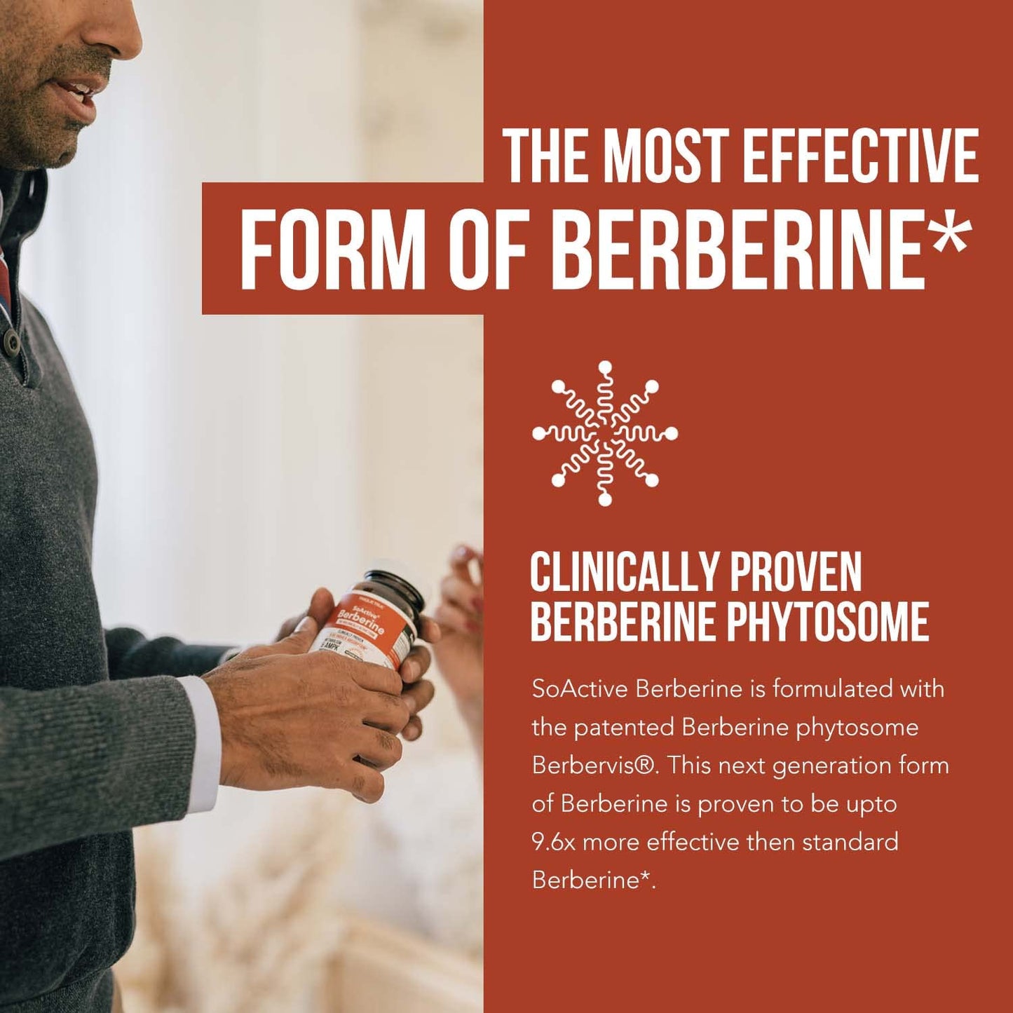 SoActive Berberine 550mg: 9.6X Higher Absorption, Clinically Proven Most Effective