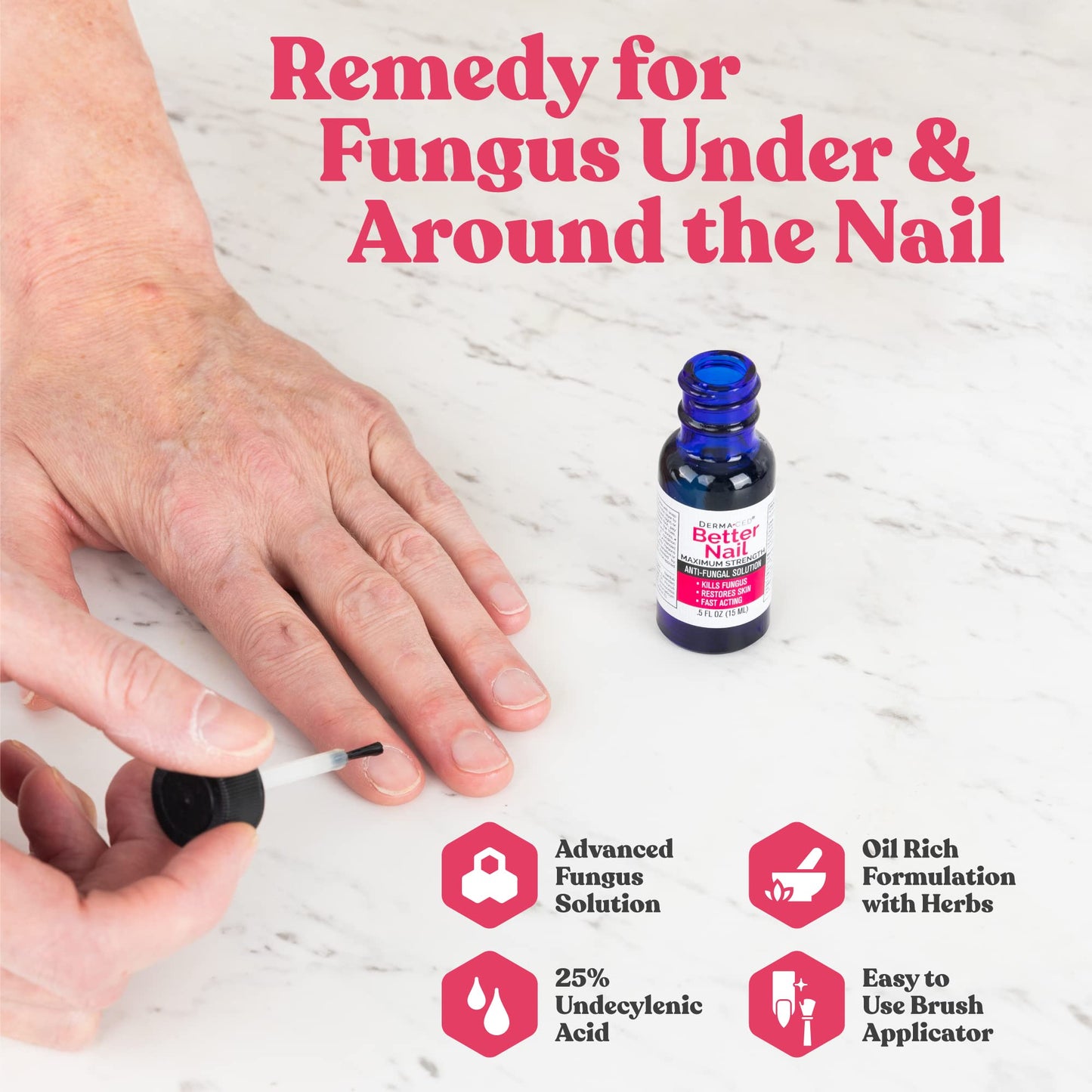 Better Nail - Treatment for Fungus Under & Around the Nail - Maximum Strength 25%