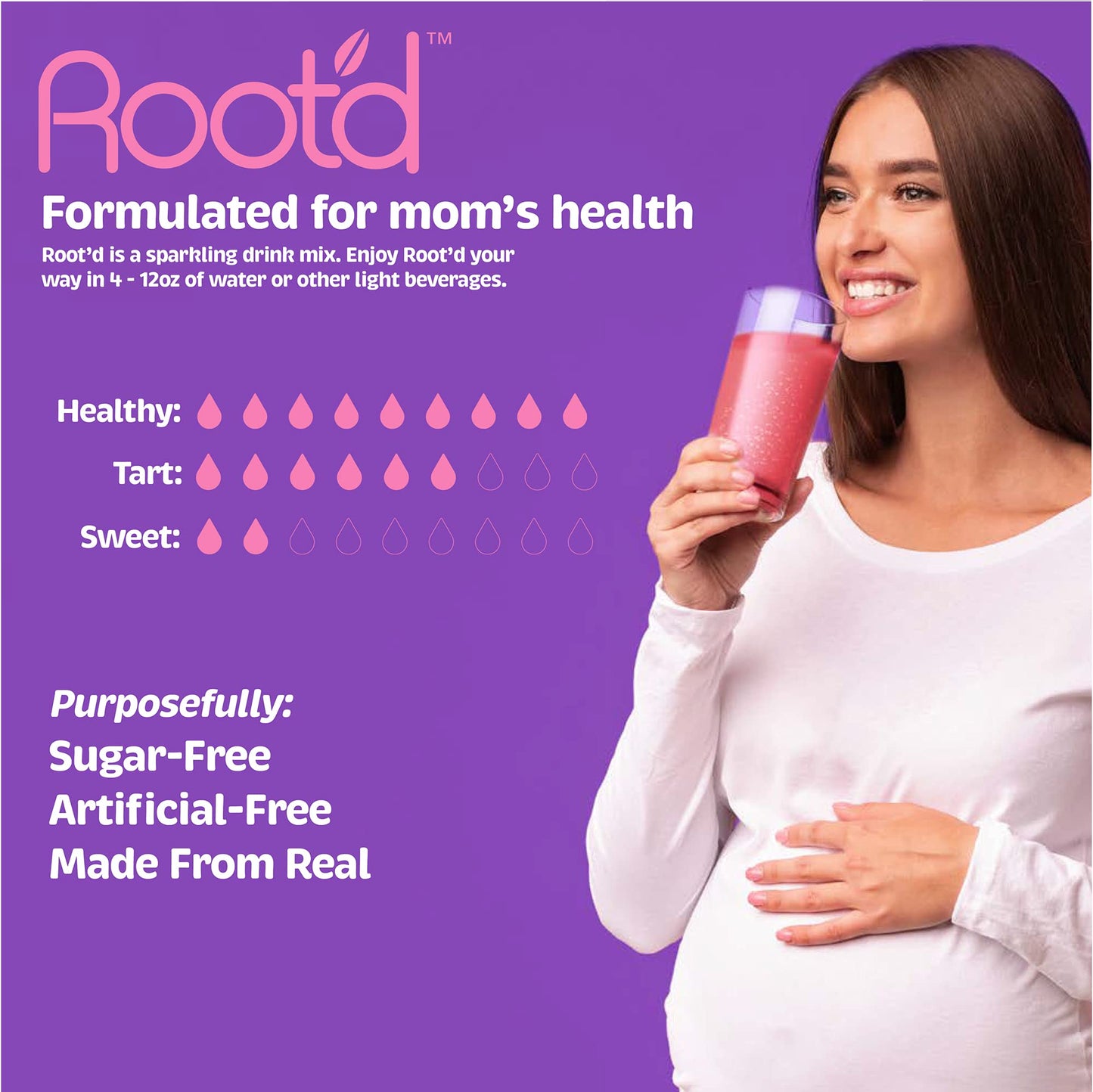 Root'd Prenatal Multivitamin Powder - 25 Vitamins & Minerals with 3X Electrolytes, Folate, Iron