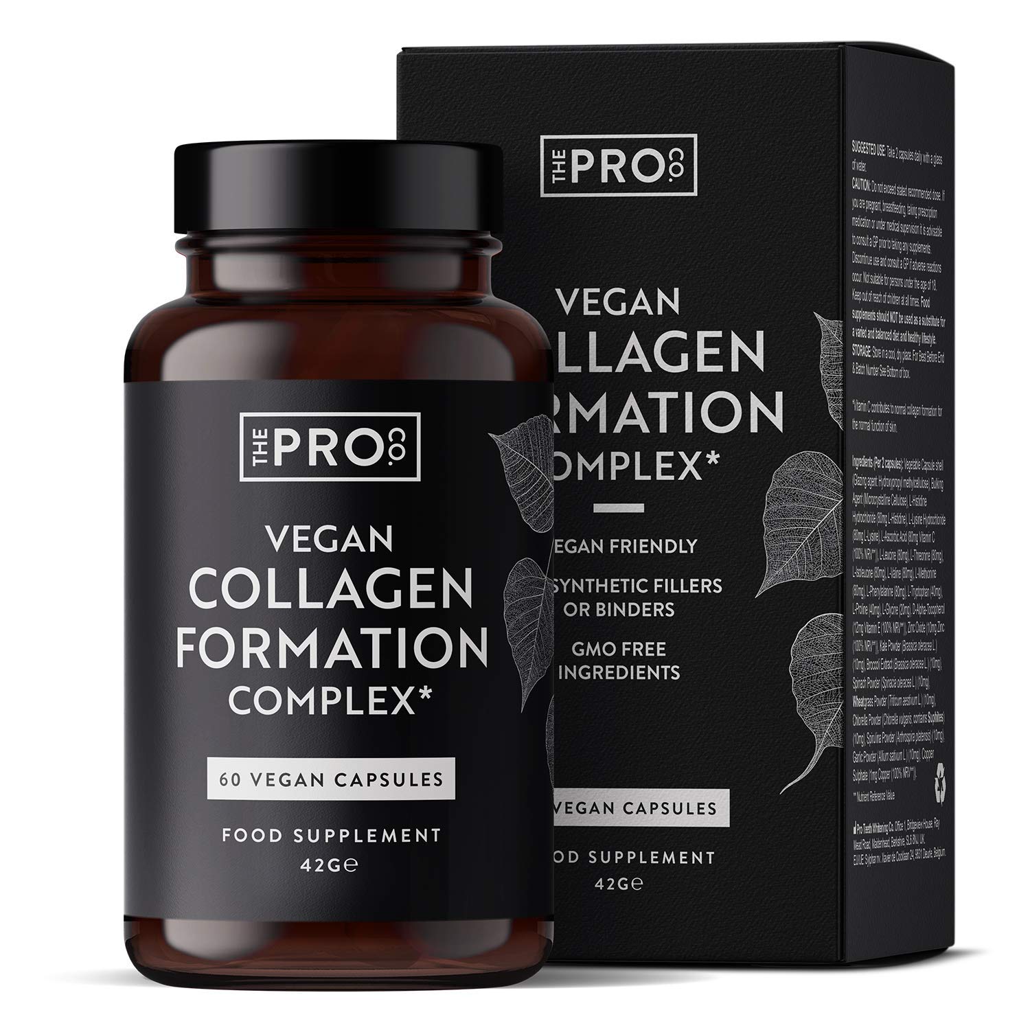 Premium Vegan Collagen Booster Supplement - Hair Skin & Nails Vitamins