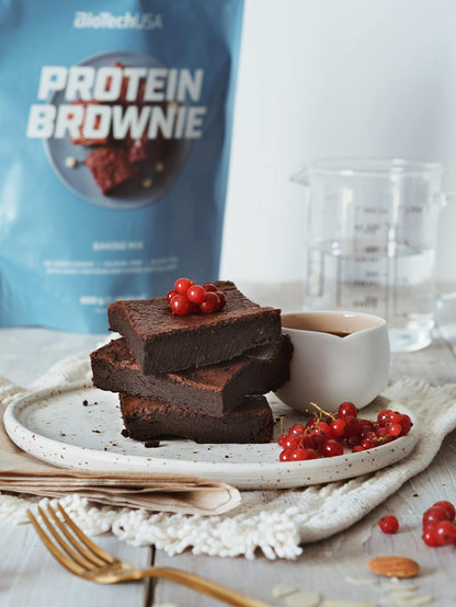 BioTechUSA Protein Brownie, Baking Mix with Collagen, whey proteins and sweeteners. 600 g, Chocolate