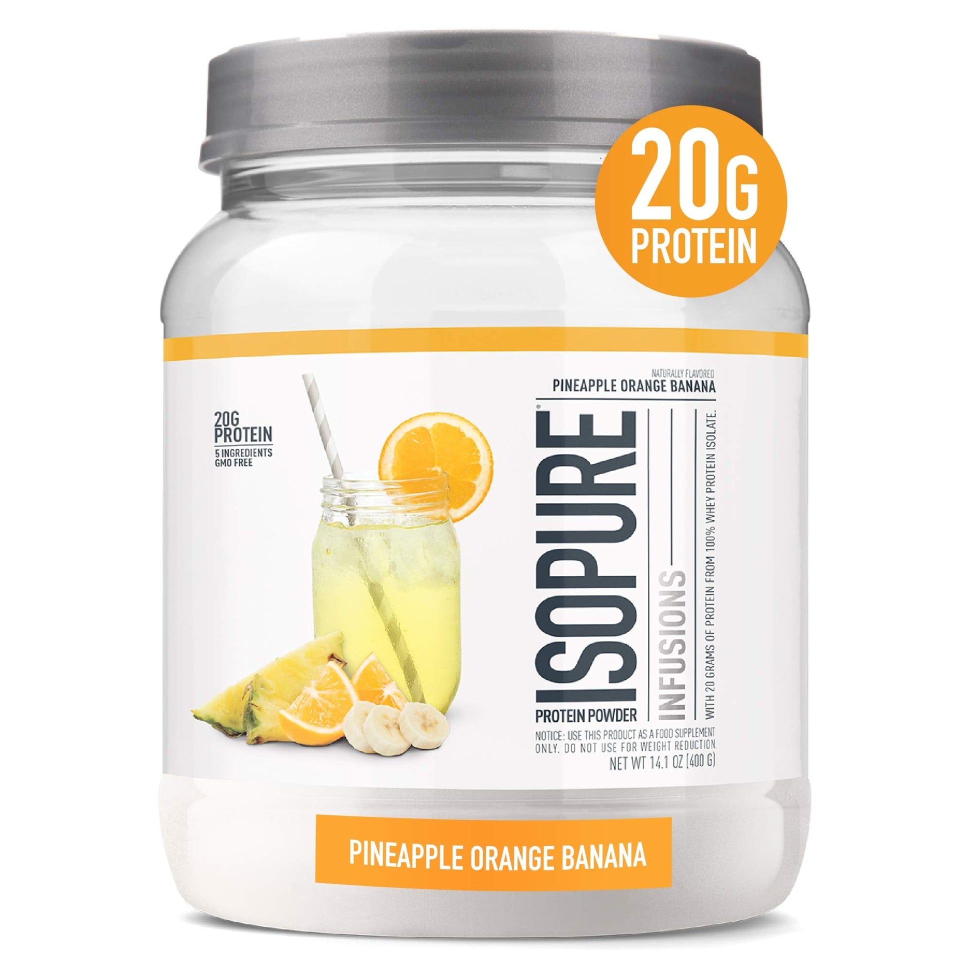 Isopure Protein Powder, Gluten Free, Whey Protein Isolate, Post Workout Recovery Drink 