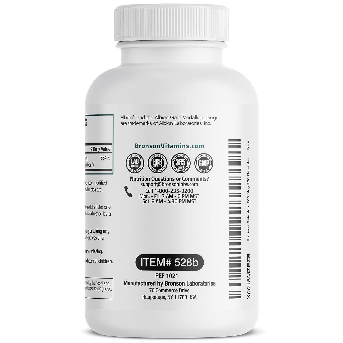 Bronson Selenium 200 mcg – Yeast Free Chelated Amino Acid Complex - Essential Trace