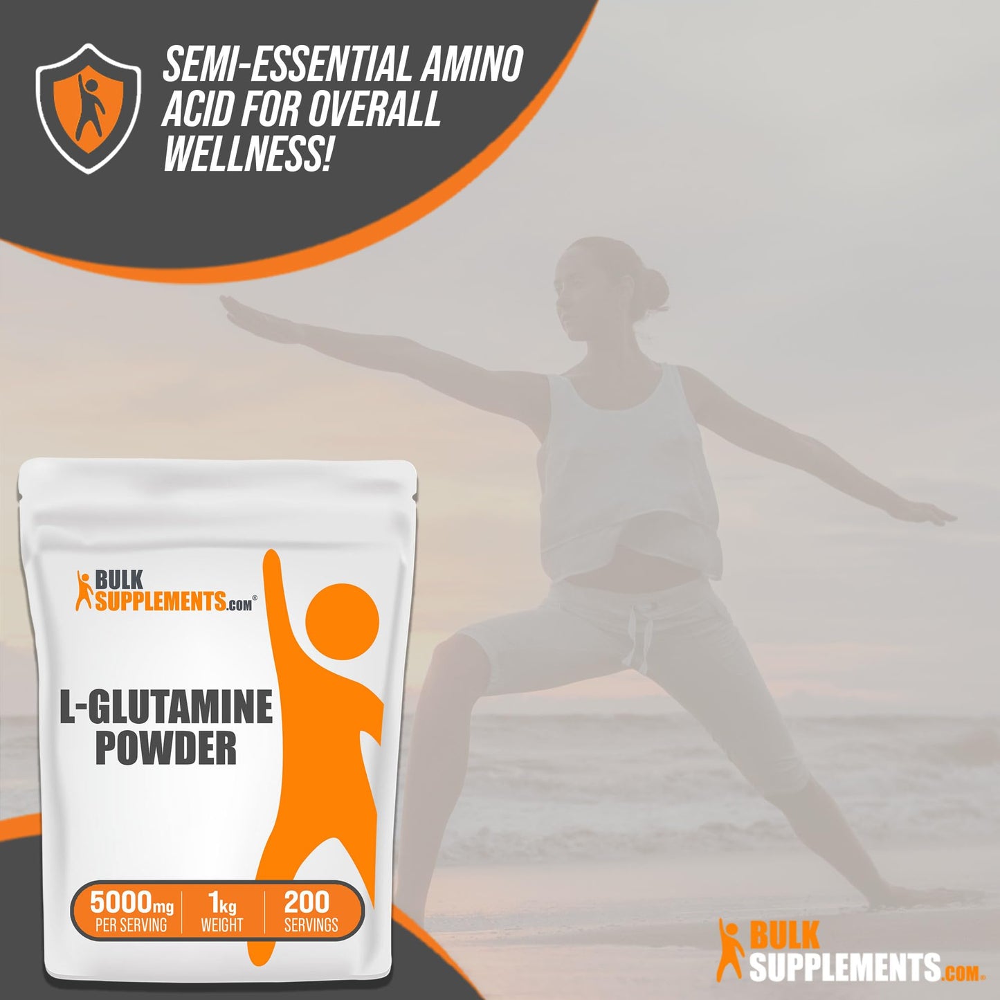 BULKSUPPLEMENTS.COM L-Glutamine Powder - Glutamine Supplement, L Glutamine