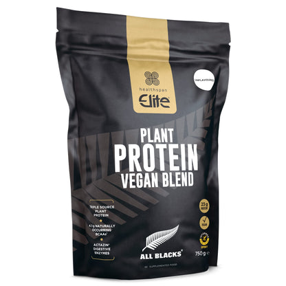 Healthspan Elite Plant Protein Vegan Blend (750g) | All Blacks Partner | 23g Protein Per Serving