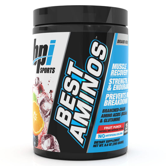 BPI Sports Best Aminos - BCAA Powder Post Workout & Glutamine Recovery Drink 