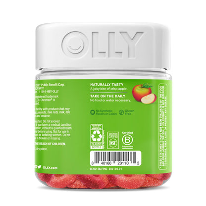 OLLY Metabolism Gummy Rings, Apple Cider Vinegar, Vitamin B12, Chromium, Energy