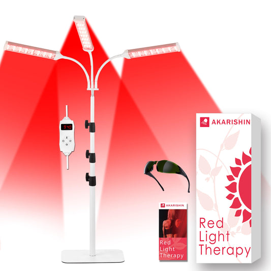 Akarishin Red Light Therapy Lamp- 660nm Red Light,850nm & 940nm Infrared Light Therapy