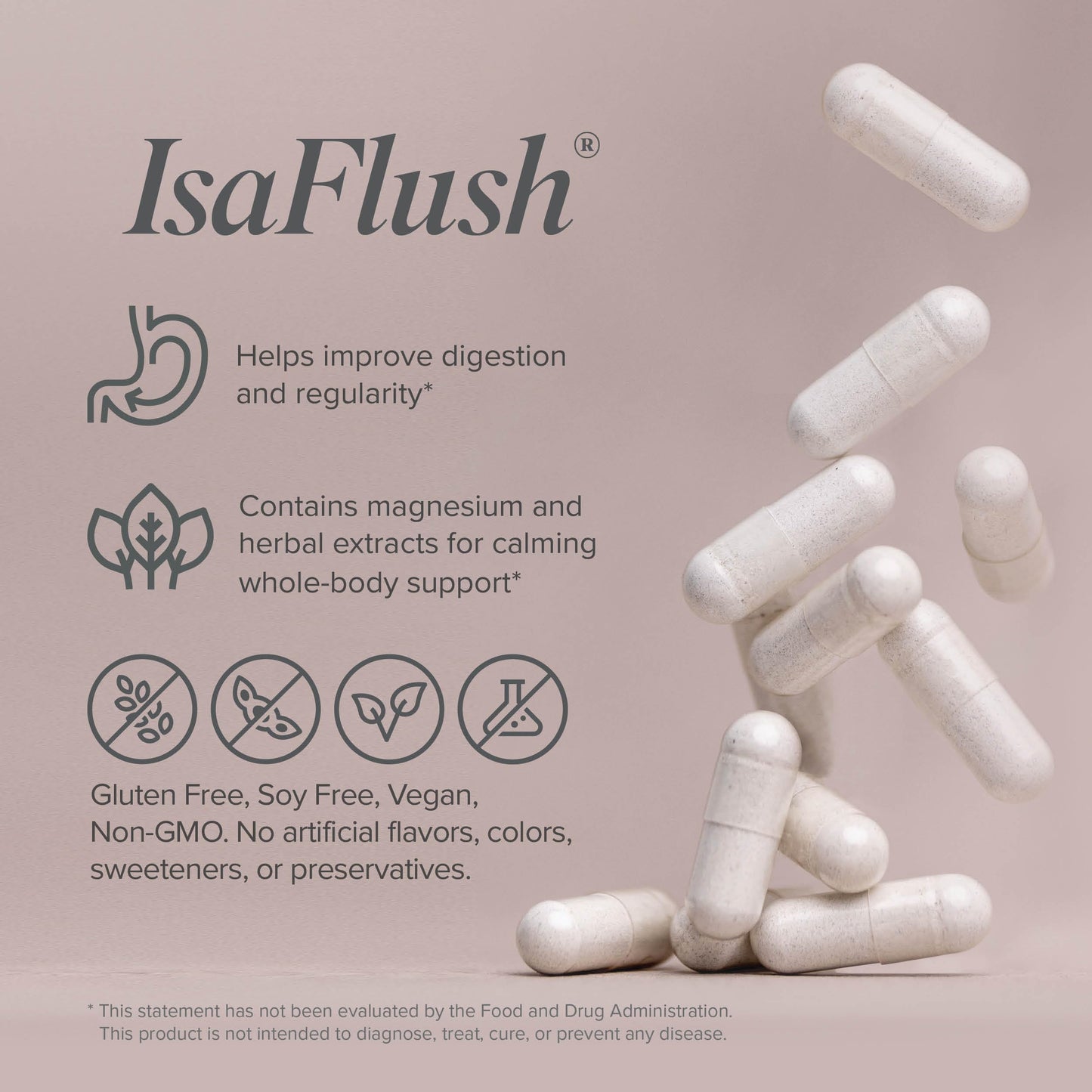 Isagenix IsaFlush - Gentle Digestive Support with Balanced Minerals Encouraging