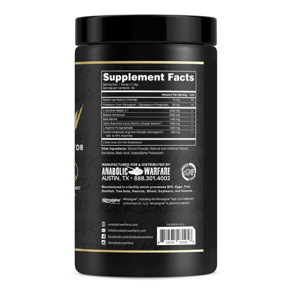 Anabolic Warfare Pump-N-Grow Muscle Pump Supplement Caffeine Free Pre Workout