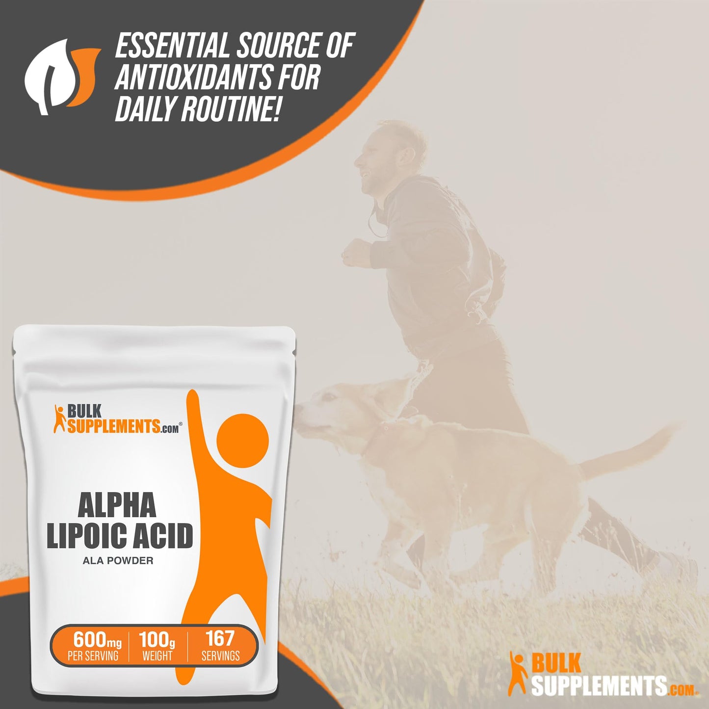 BULKSUPPLEMENTS.COM Alpha Lipoic Acid Powder - ALA Supplement, Alpha Lipoic