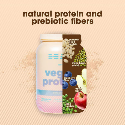 BEAM Be Amazing Vegan Protein Powder | 20g Plant-Based Protein with Prebiotics Fibers