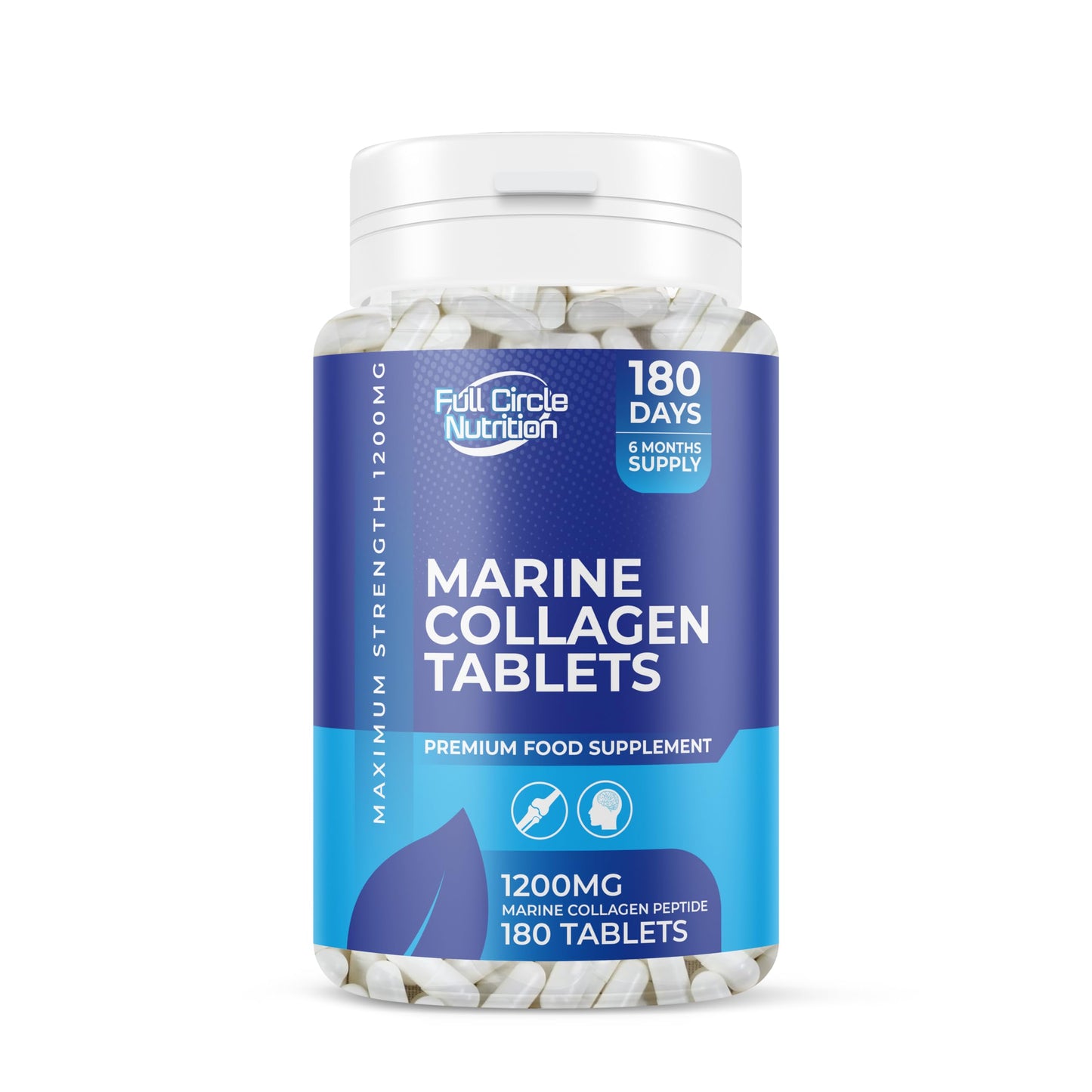 Marine Collagen Tablets 1200MG - 2400MG - 180 Days Supply