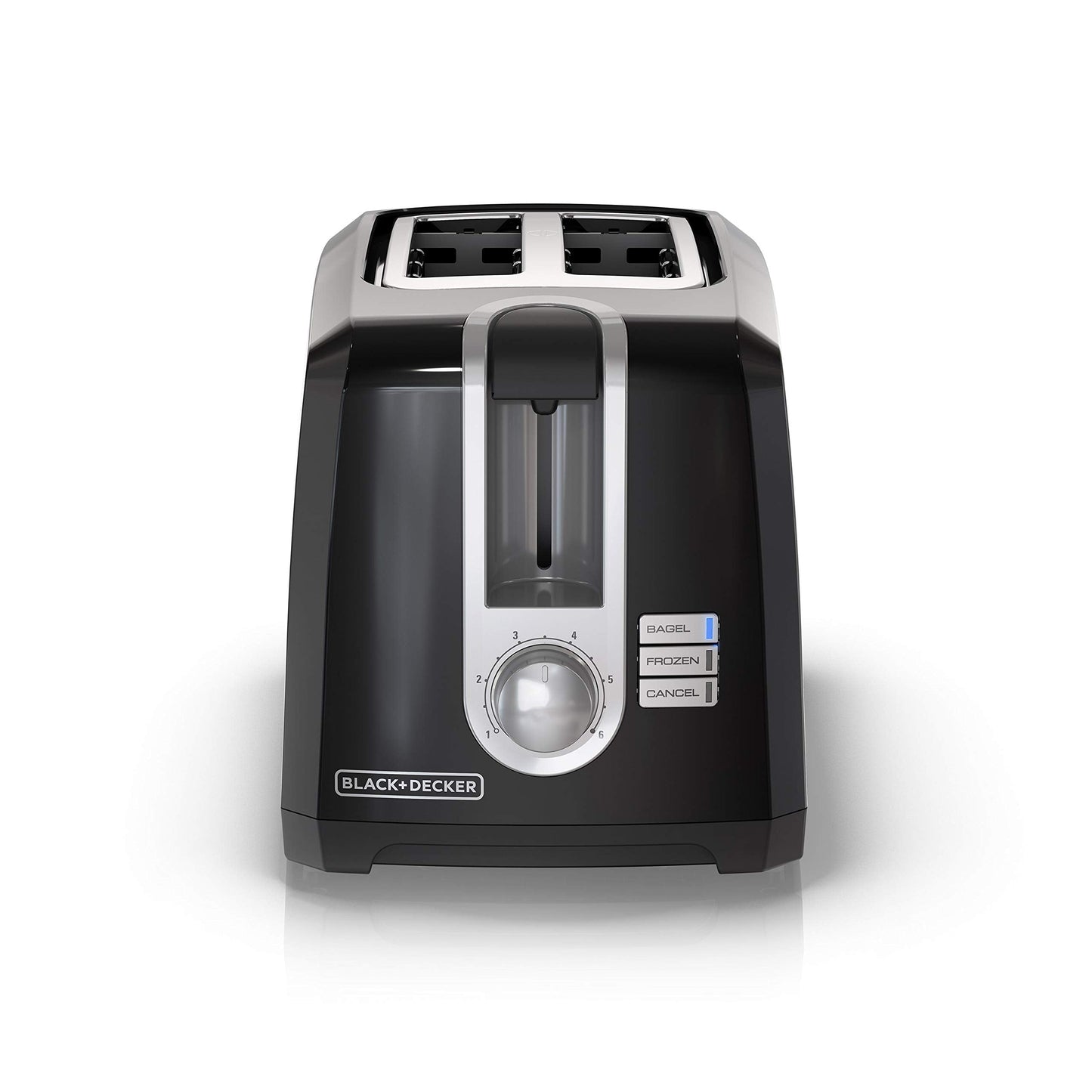 BLACK+DECKER 2-Slice Toaster, T2569B, Extra Wide Slots, 6 Shade Settings, 850 Watts