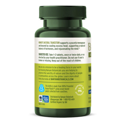 Banyan Botanicals Women’s Natural Transition – Organic Menopause Supplement