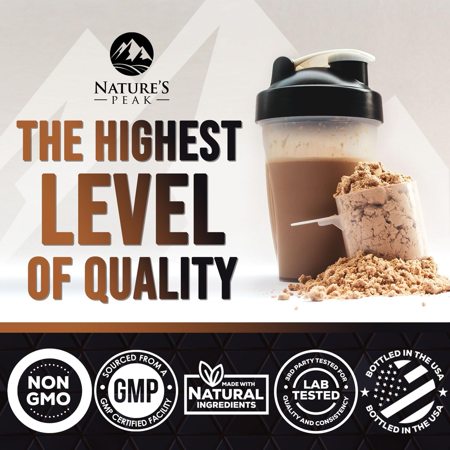 Nature's Premium 100% Whey Protein Powder, 24g of Protein, Double Rich Chocolate