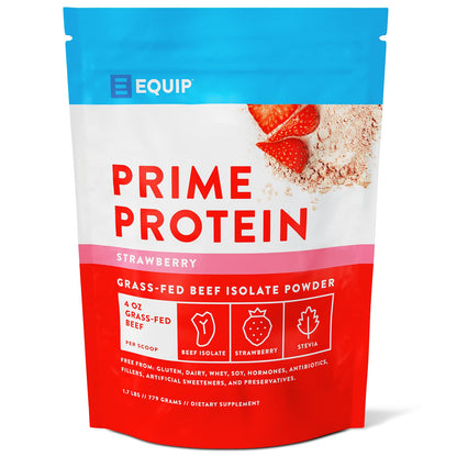 Equip Foods Prime Protein - Grass-Fed Beef Protein Powder Isolate -Paleo and Keto 