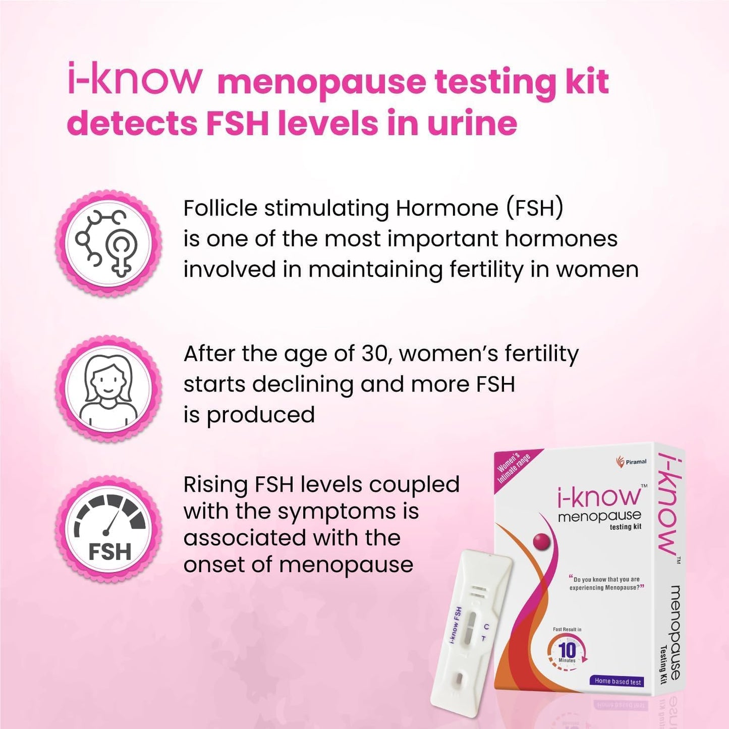 BKL Menopause Testing kit | for Women Facing Menopause Symptoms Like hot Flashes, Night Sweats