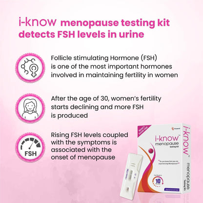 BKL Menopause Testing kit | for Women Facing Menopause Symptoms Like hot Flashes, Night Sweats