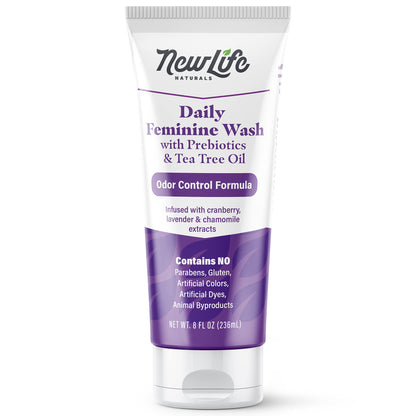 NewLife Naturals Daily Feminine Wash for pH Balance and Odor Control for Feminine Hygiene Intimate Wash