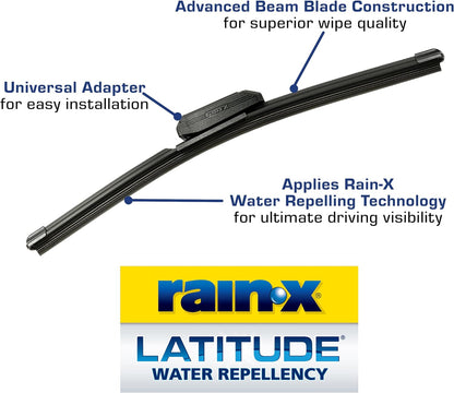 Rain-X 810165 Latitude 2-In-1 Water Repellent Wiper Blades