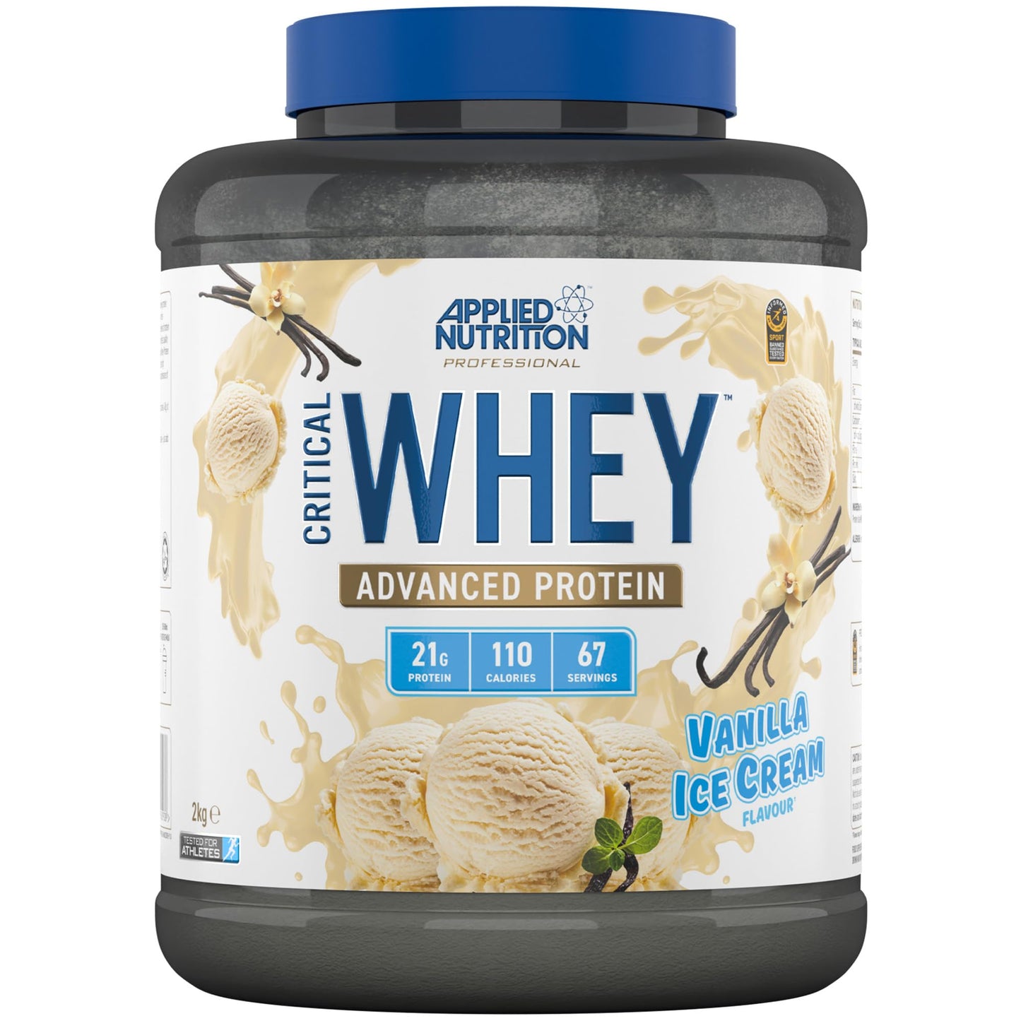 Applied Nutrition Critical Whey Protein Powder 2kg - High Protein Powder, Protein Milkshake