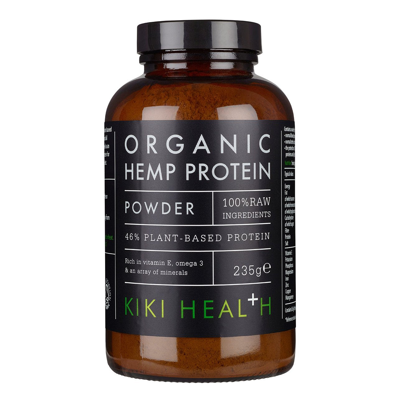 KIKI Health - Organic Hemp Protein - Plant-Based Protein Powder - Rich in Magnesium and Omega 3 