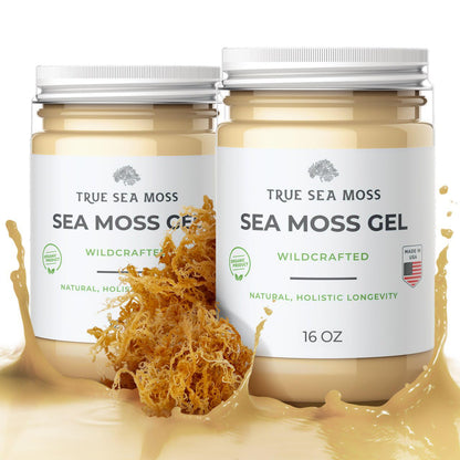 TrueSeaMoss Wildcrafted Irish Sea Moss Gel – Nutritious Raw Seamoss Rich in Minerals