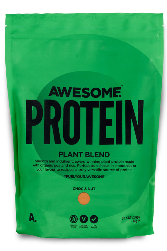 Chocolate Nut Awesome Protein Powder by Ben Coomber | 1kg Vegan Organic Flavoured Protein 