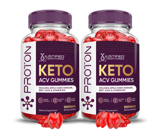 (2 Pack) Proton Protein Keto ACV Gummies Advanced Formula 1000MG Proton Keto