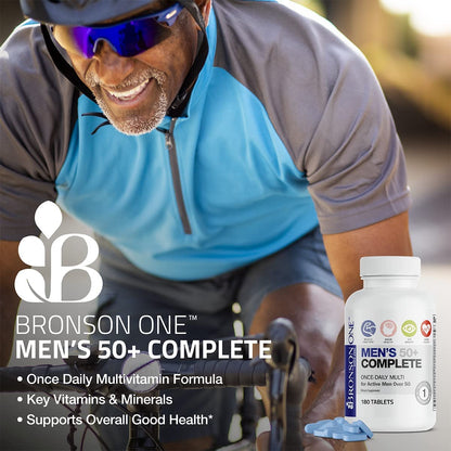 Bronson ONE Daily Mens 50+ Complete Multivitamin Multimineral, 360 Tablets