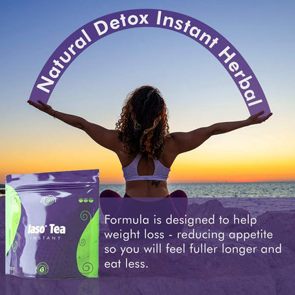 TLC Total Life Changes IASO Natural Detox Instant Herbal Tea - Expiration Date on the Top