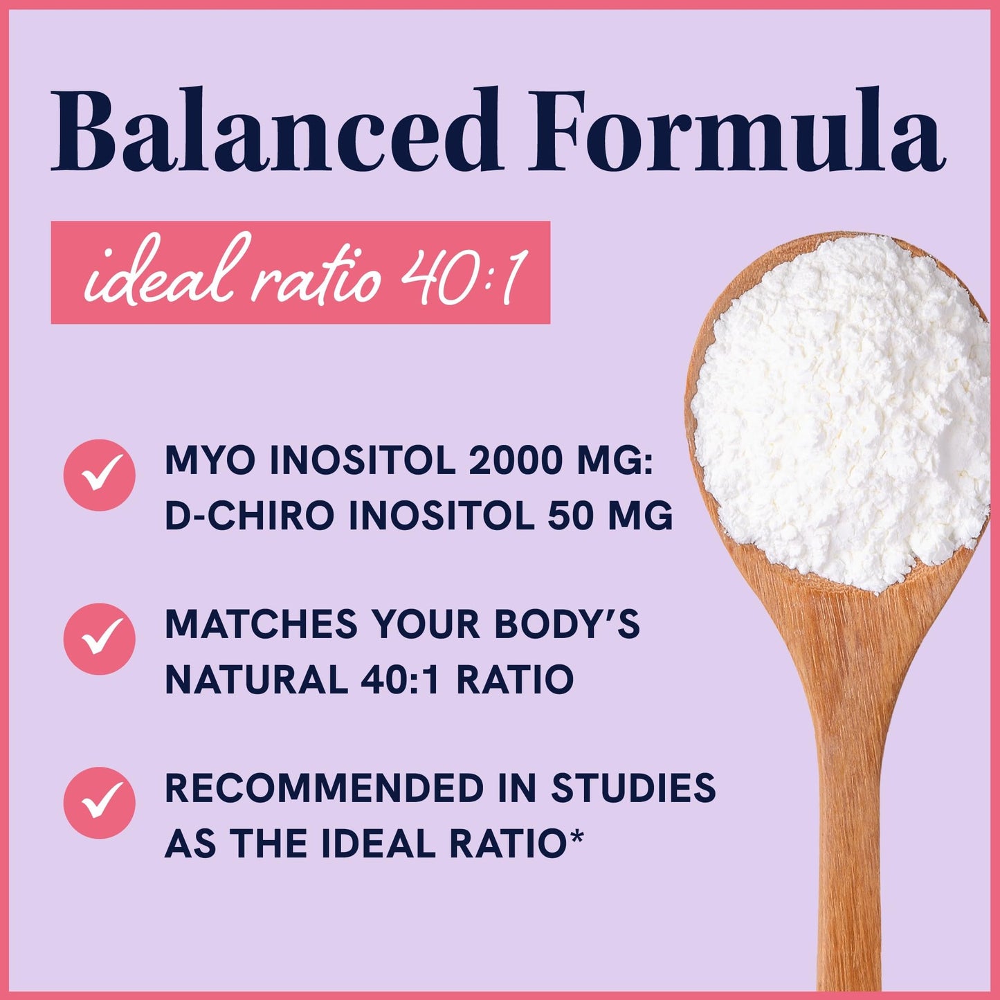 Myo-Inositol & D-Chiro Inositol Powder | Hormone Balance for Women | Ideal 40:1 Ratio