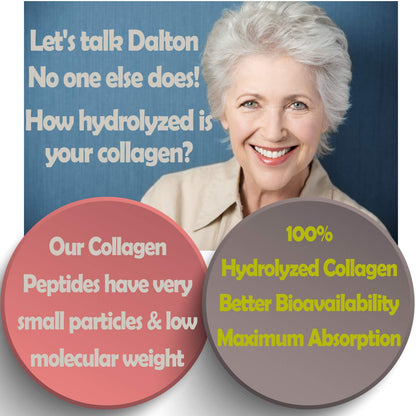 Marine Collagen Type 1&3 1000mg, Hyaluronic Acid 200mg/serving; Vitamin C, Zinc, Copper for Immune System