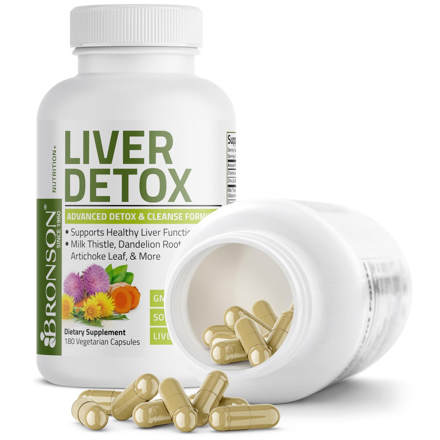 Bronson Liver Detox Advanced Detox & Cleansing Formula Supports Health Liver Function