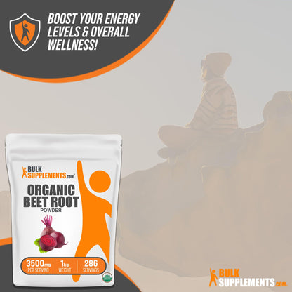 BULKSUPPLEMENTS.COM Organic Beet Root Powder - Beet Powder Organic, Beetroot