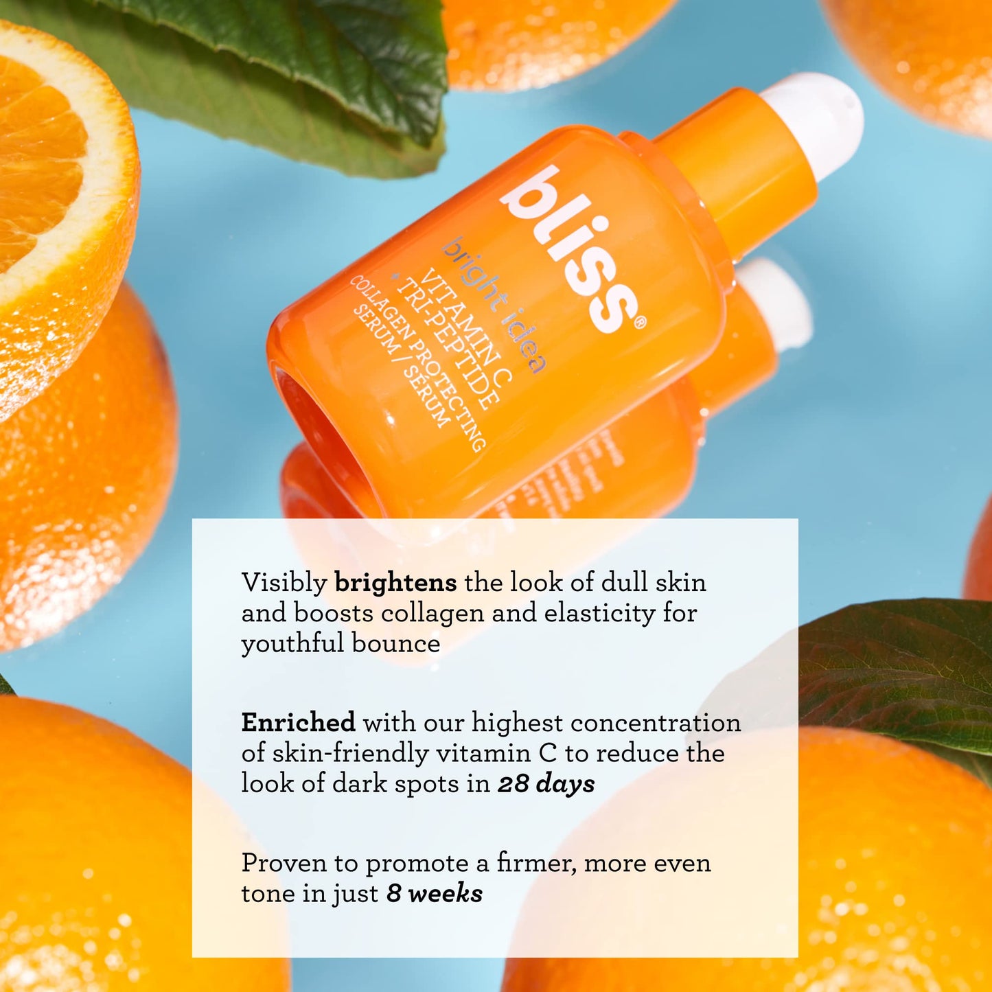 Bliss Bright Idea Vitamin C + Tri-Peptide Brightening Serum - 1 Fl Oz - Hydrating