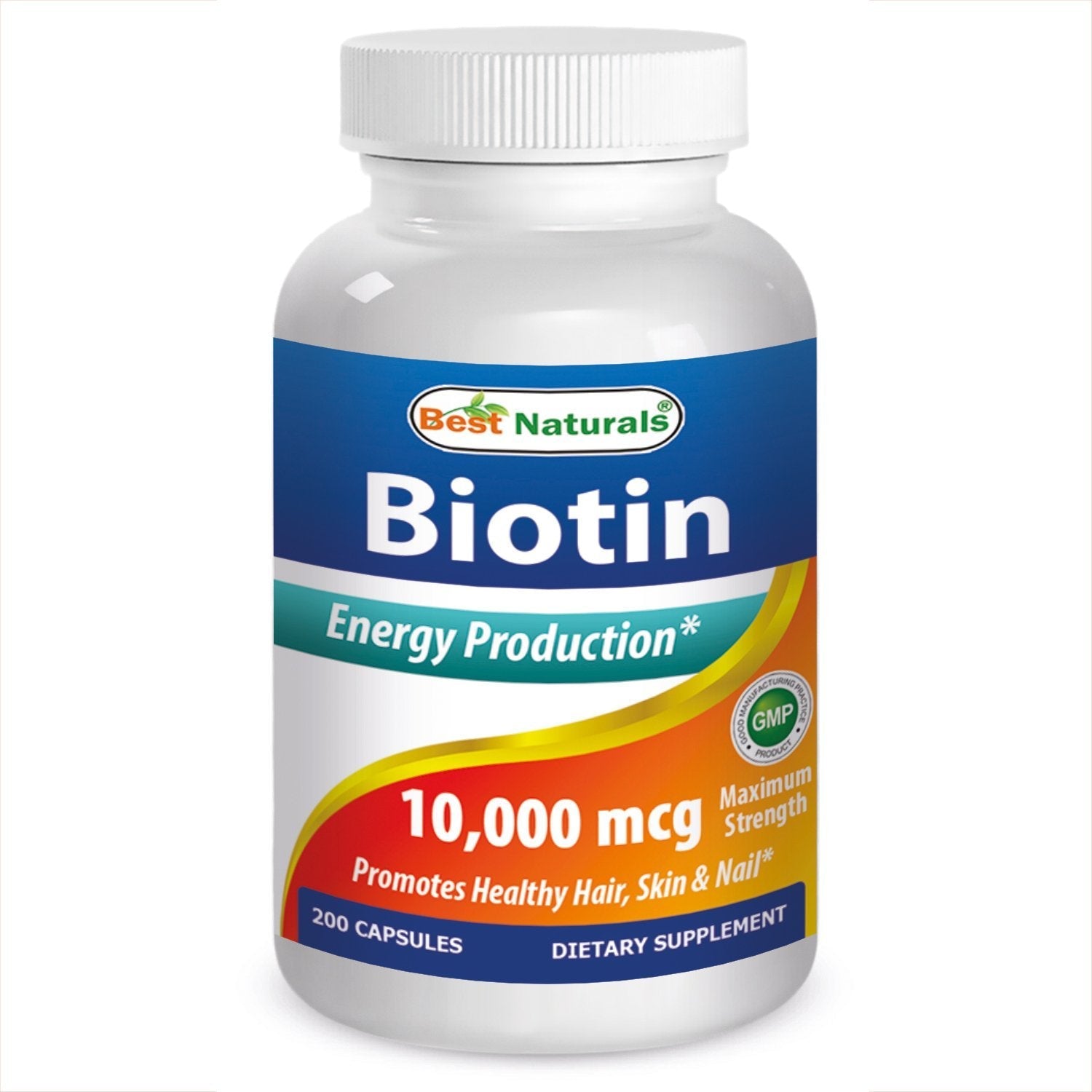 Best Naturals Maximum Potency Biotin 10,000 Mcg for Healthier and Longer Hair Growth 