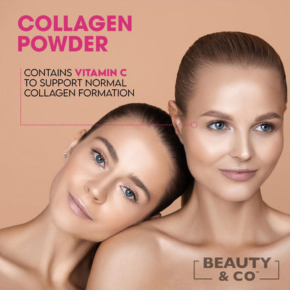 Collagen 2500mg Powder Supplement Boosted with Vitamin C and Hyaluronic Acid (Bovine)