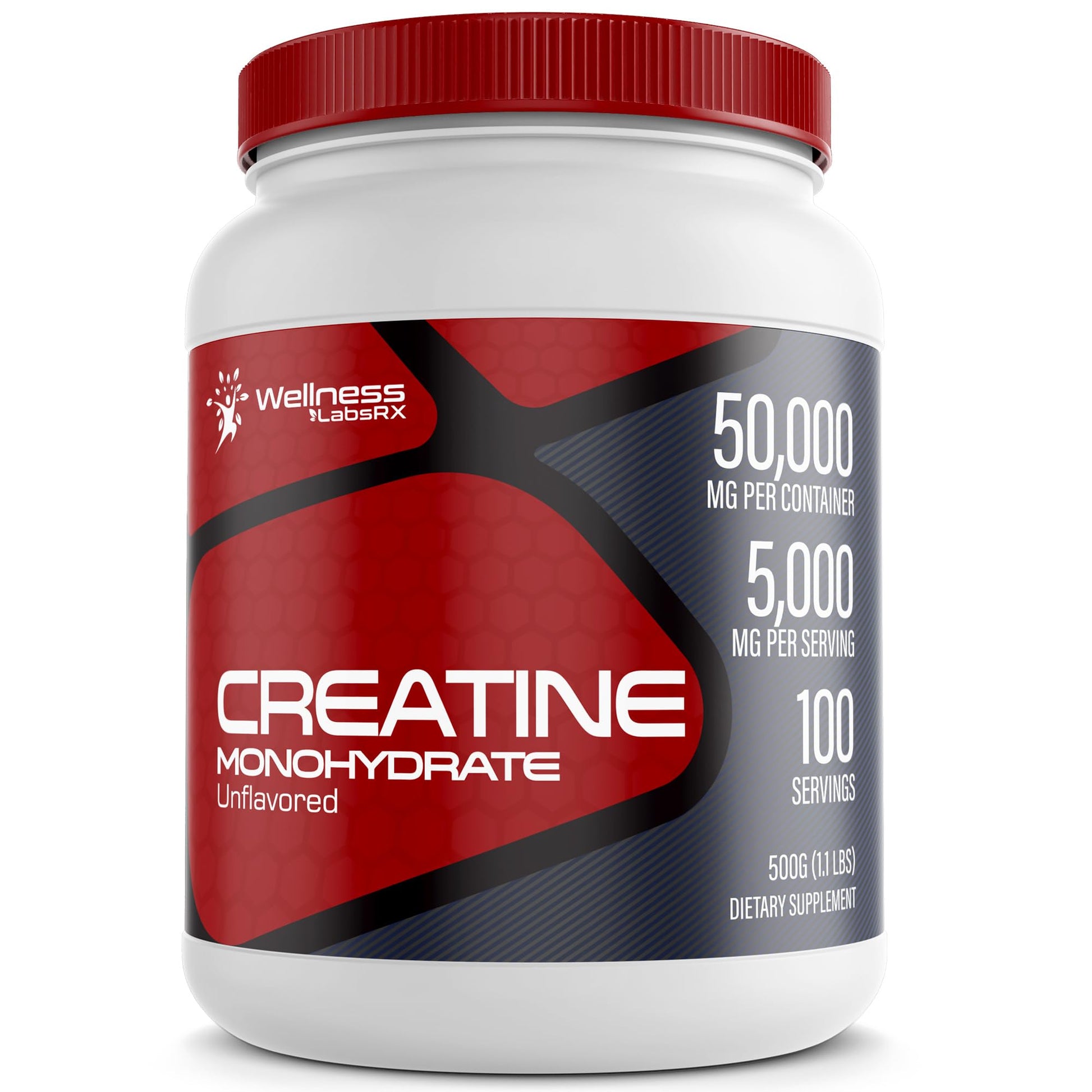 Creatine Monohydrate Powder - 5000mg Micronized for Muscle Growth, Enhanced 