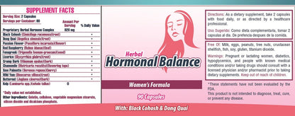 Balance Hormonal. Suplemento Natural para balancear las hormonas femeninas